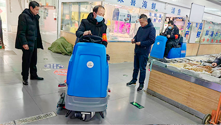 商廈超市用慶杰多臺手推式洗…